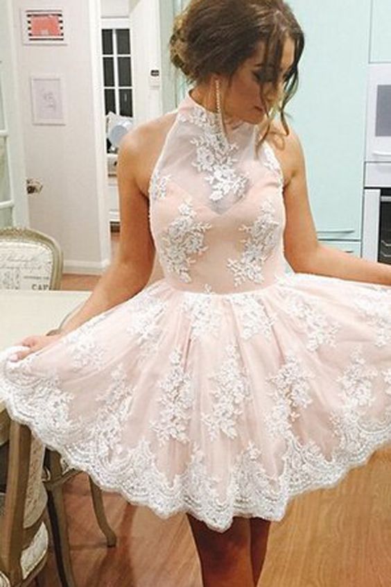 rose pink homecoming dresses