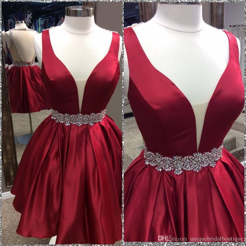 cute red hoco dresses