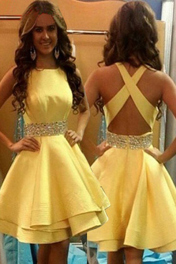 Yellow winter hot sale formal dresses