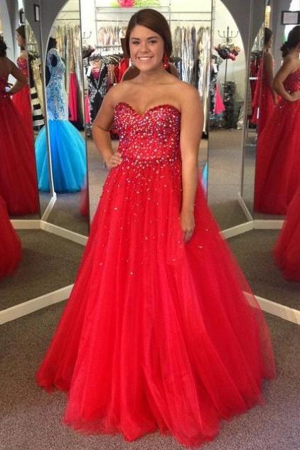 red and blue prom