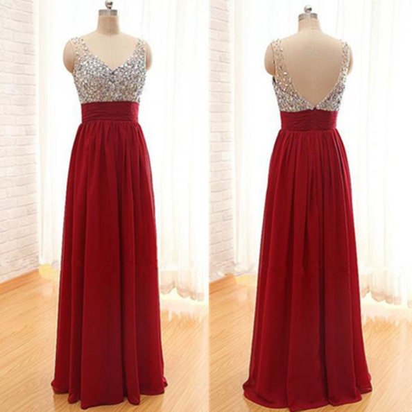 prom dresses red